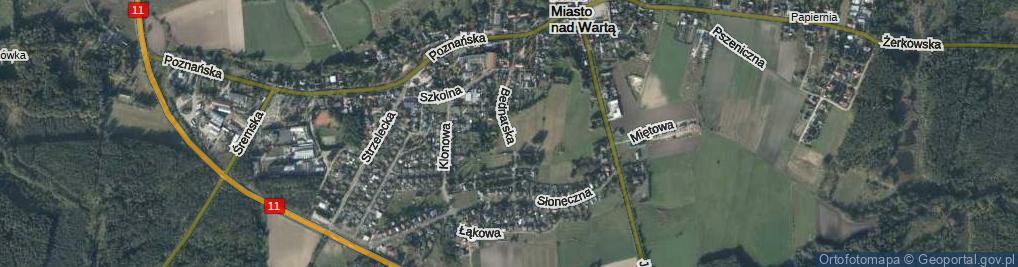 Zdjęcie satelitarne Bednarska ul.